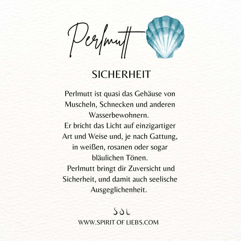 Basic Blaues Perlmutt Ohrstecker 5mm Silber - Spirit of Liebs