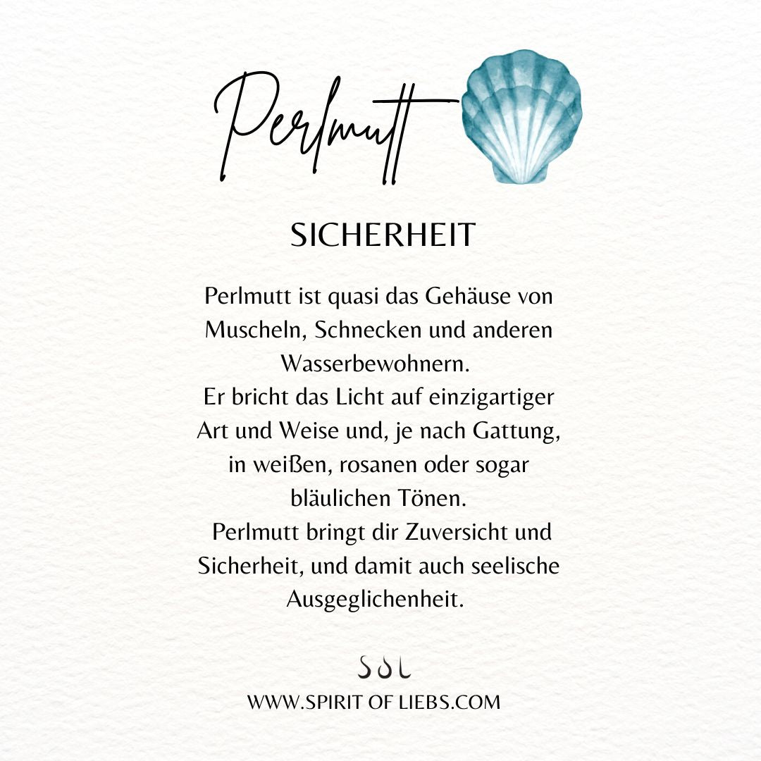 Sahara Weißes Perlmutt Ohrhänger Silber - Spirit of Liebs