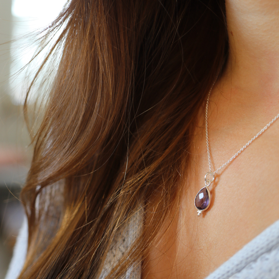 RIO Drops Amethyst Charm Silber - Spirit of Liebs
