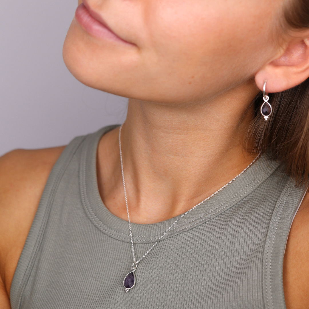 RIO Drops Amethyst Charm Silber - Spirit of Liebs
