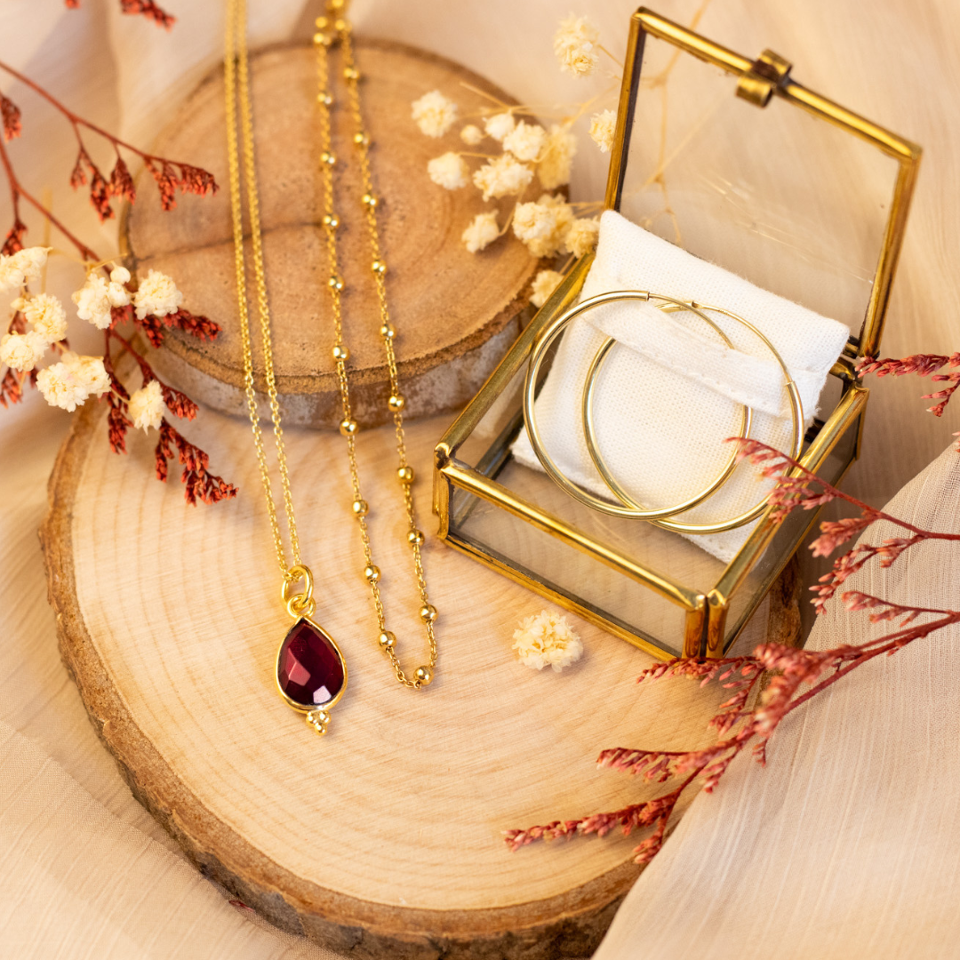 Rio Drops Granat Golden Set