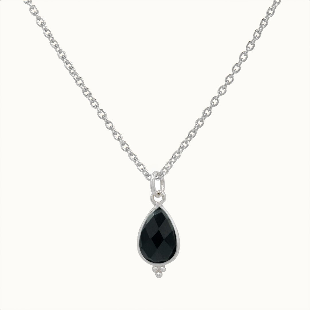 RIO Drops Onyx Charm Silber - Spirit of Liebs