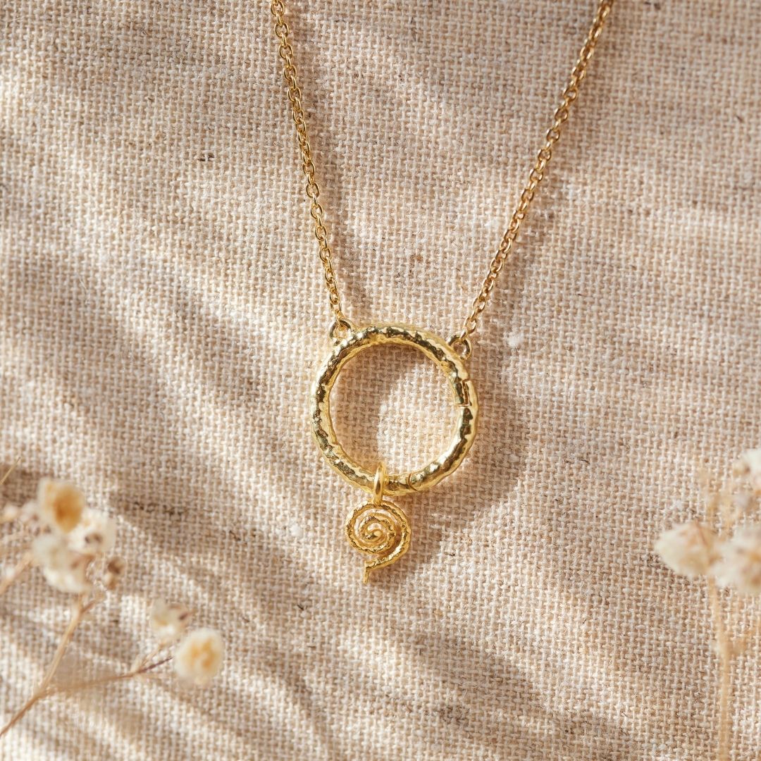 "Echoes of the Universe" Spiral Charm Golden