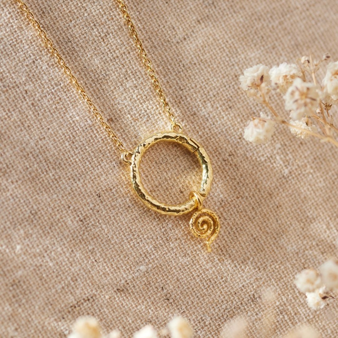 "Echoes of the Universe" Spiral Charm Golden