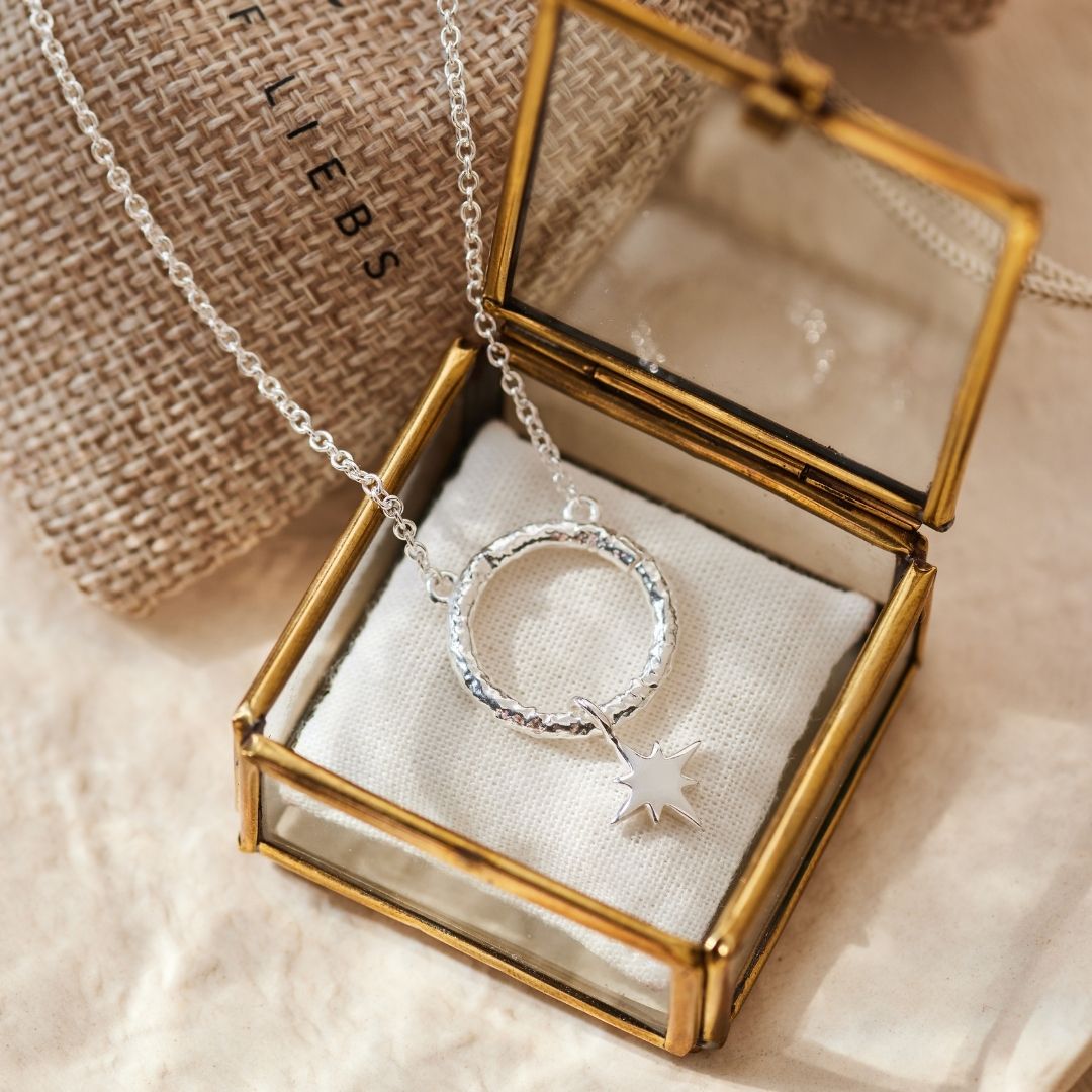 "I feel protected" Stern Charm Silber