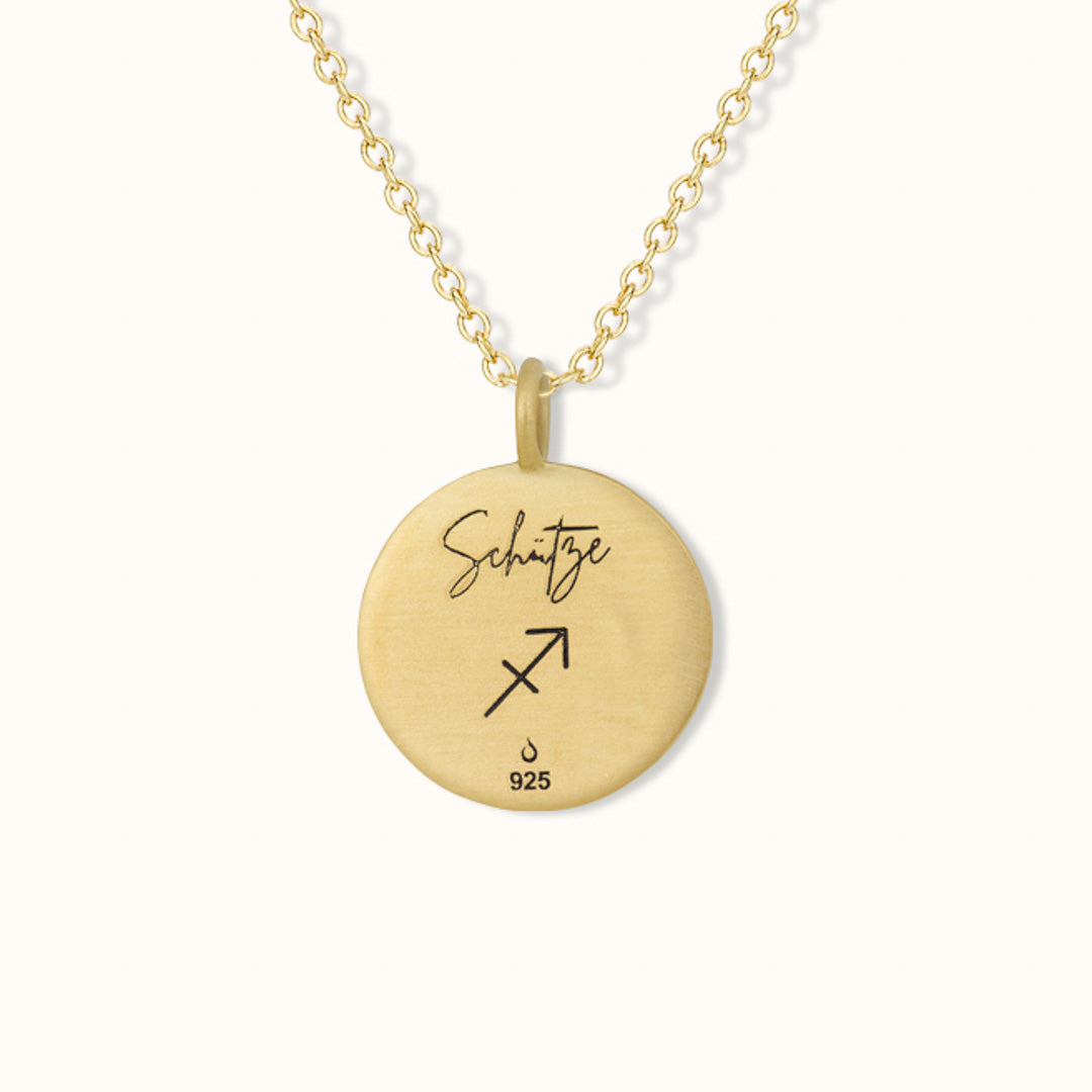 Schütze Münzen Charm Golden