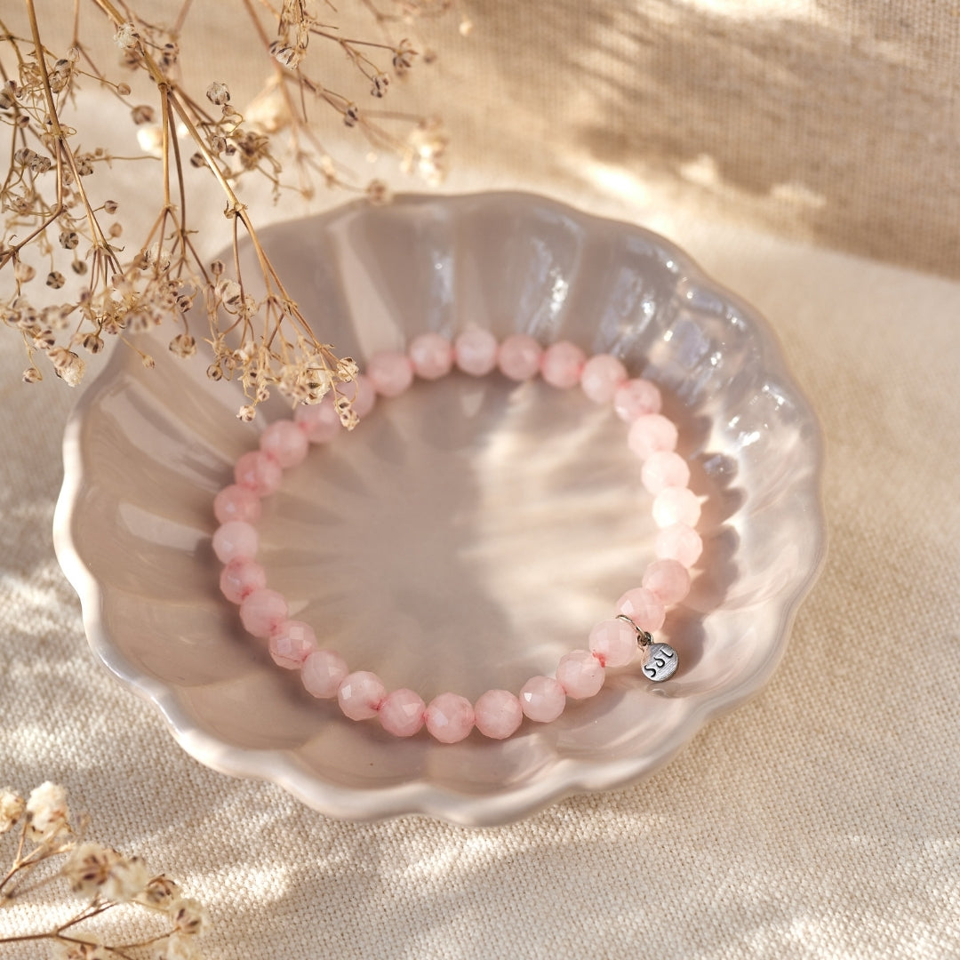 SELF-LOVE Rosenquarz Armband