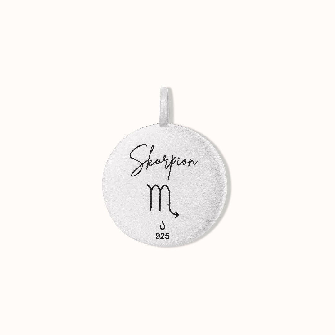 Skorpion Münzen Charm Silber - Spirit of Liebs