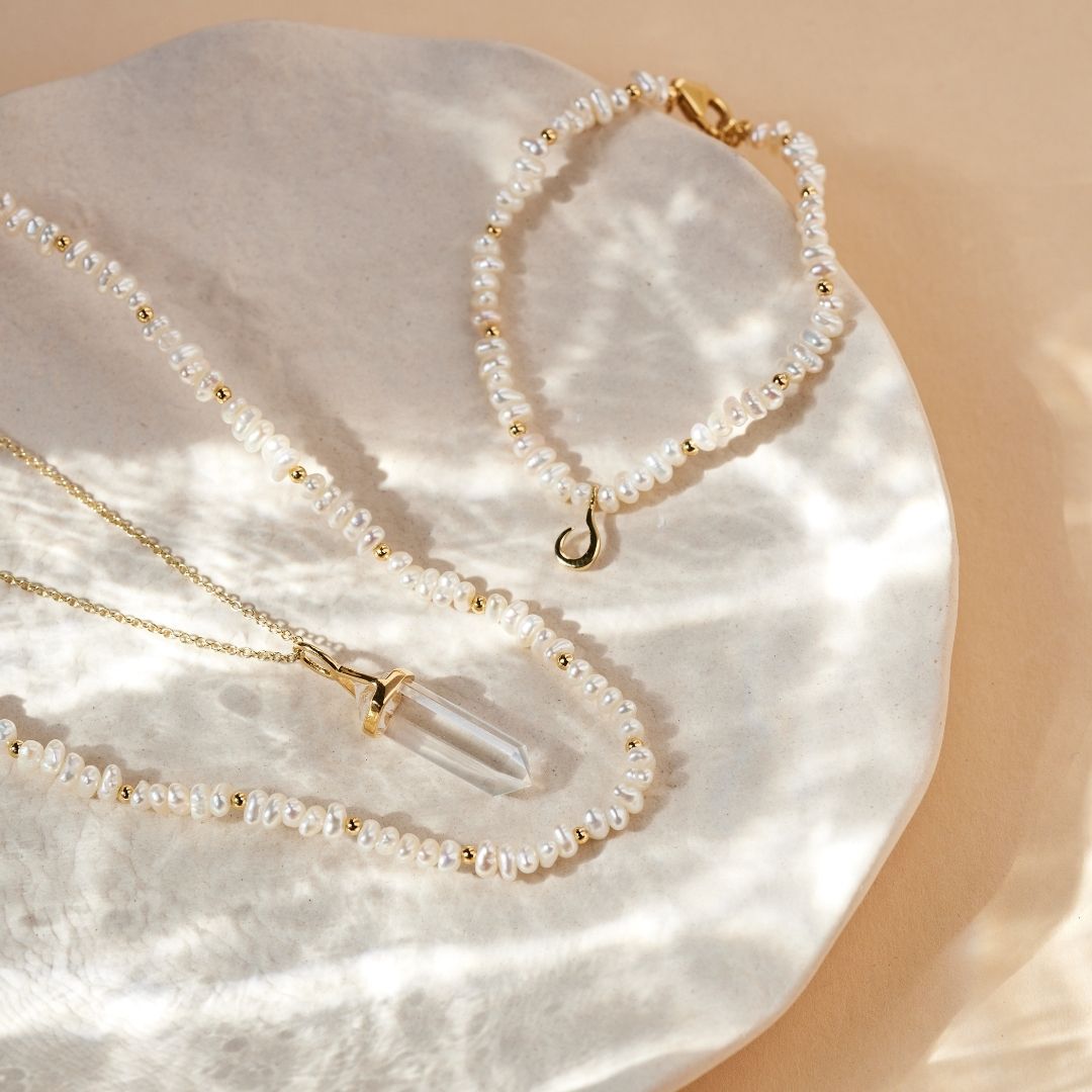 Soul Kristallspitze Bergkristall Charm Golden