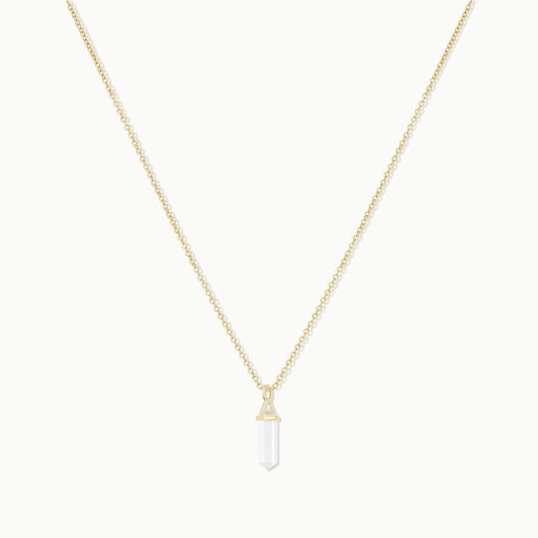 Soul Kristallspitze Bergkristall Charm Golden - Spirit of Liebs