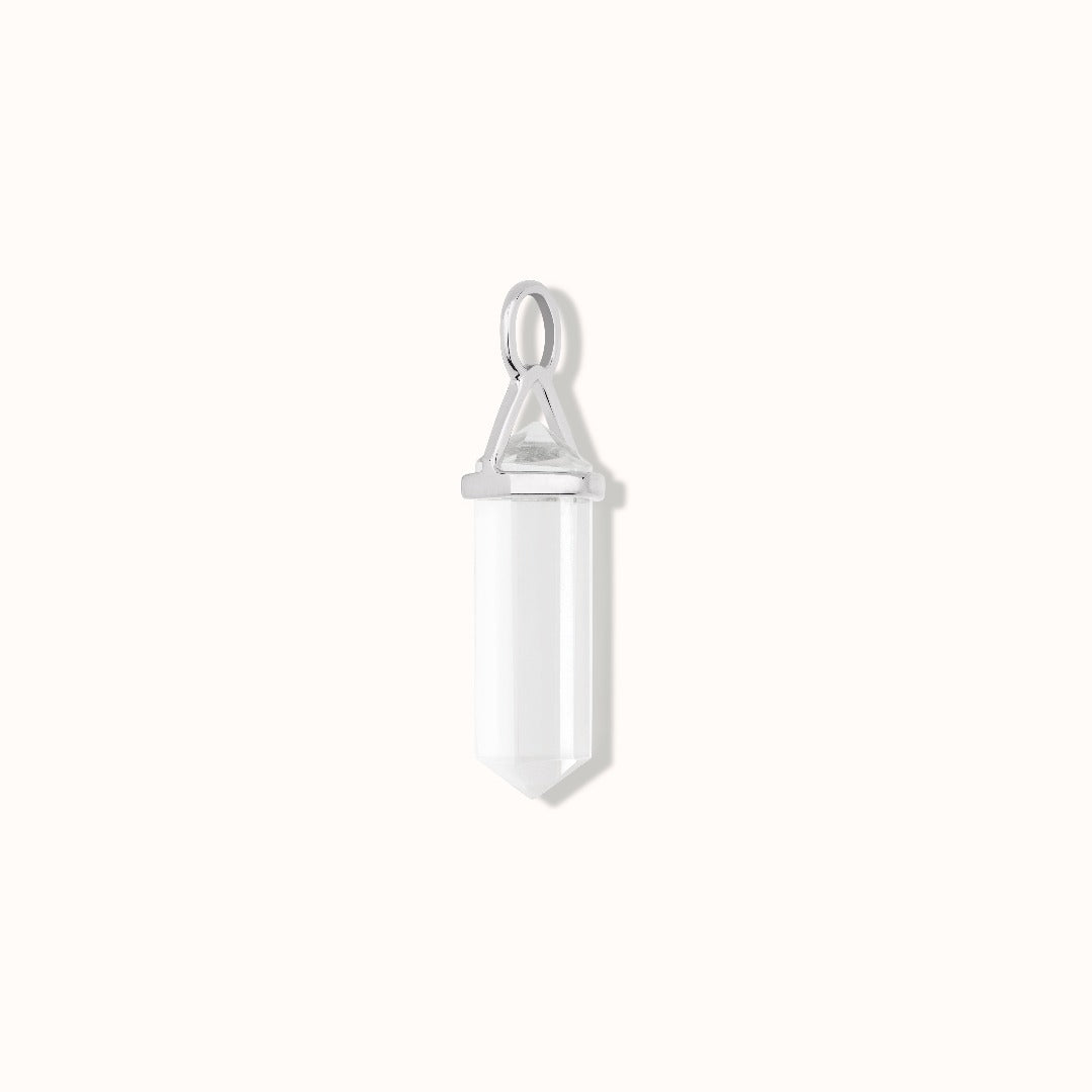 Soul Kristallspitze Bergkristall Charm Silber - Spirit of Liebs