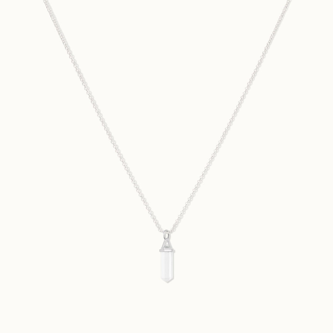 Soul Kristallspitze Bergkristall Charm Silber - Spirit of Liebs
