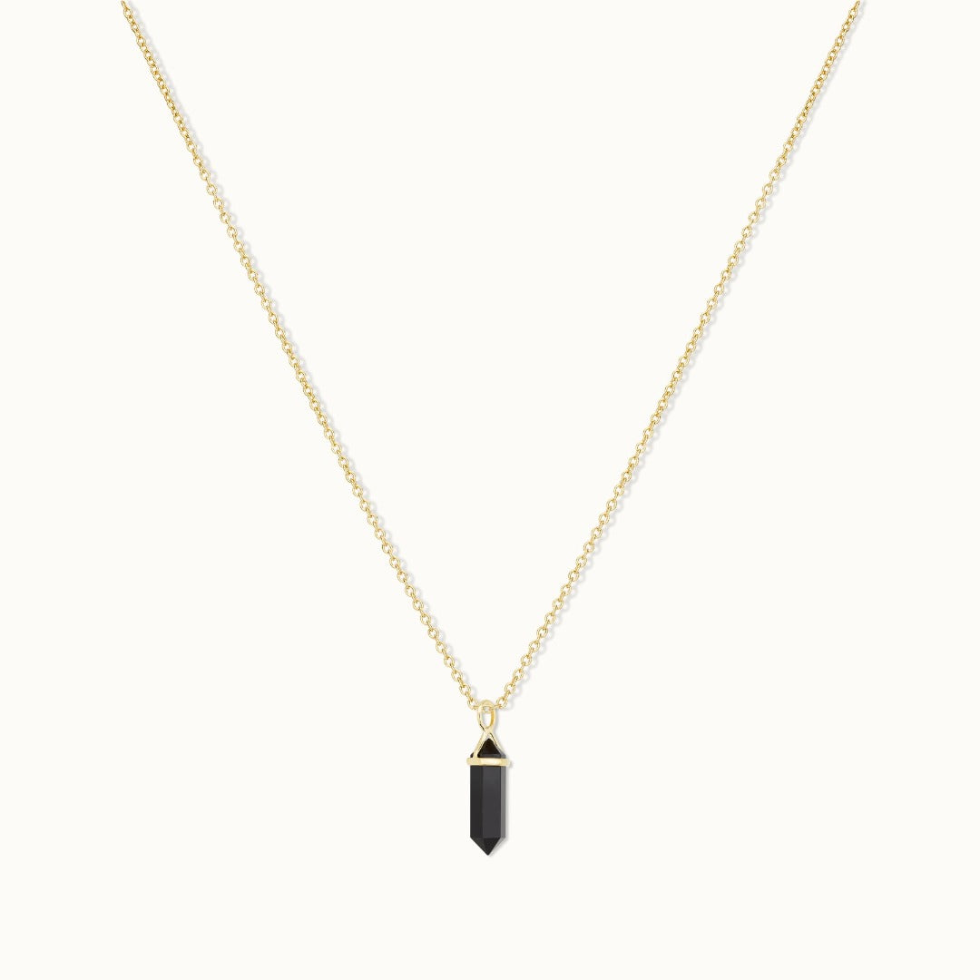 Soul Kristallspitze Onyx Charm Golden - Spirit of Liebs