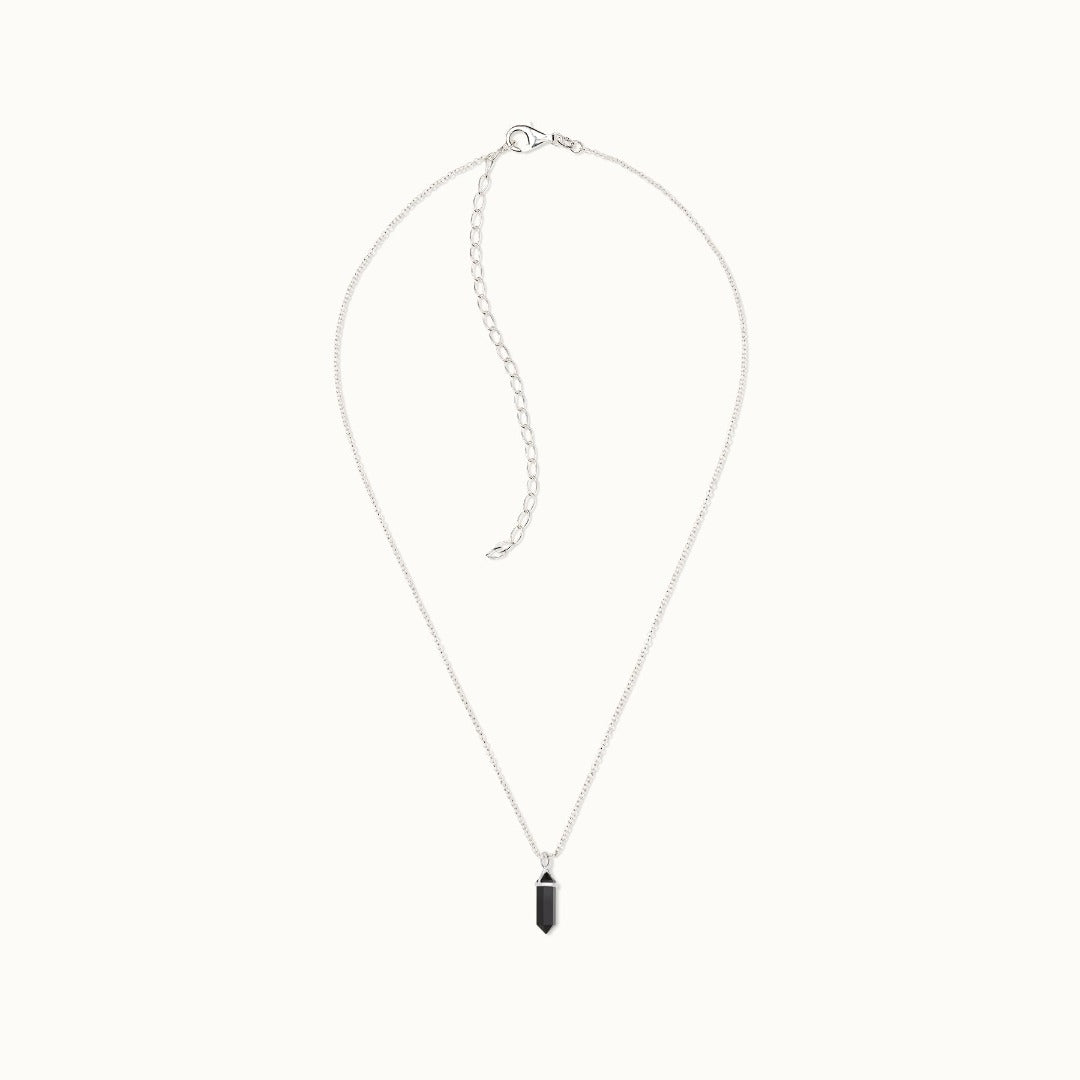 Soul Kristallspitze Onyx Charm Silber - Spirit of Liebs