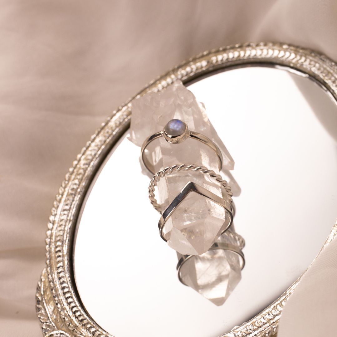 Stacking Queen Ring Silber Set - Spirit of Liebs