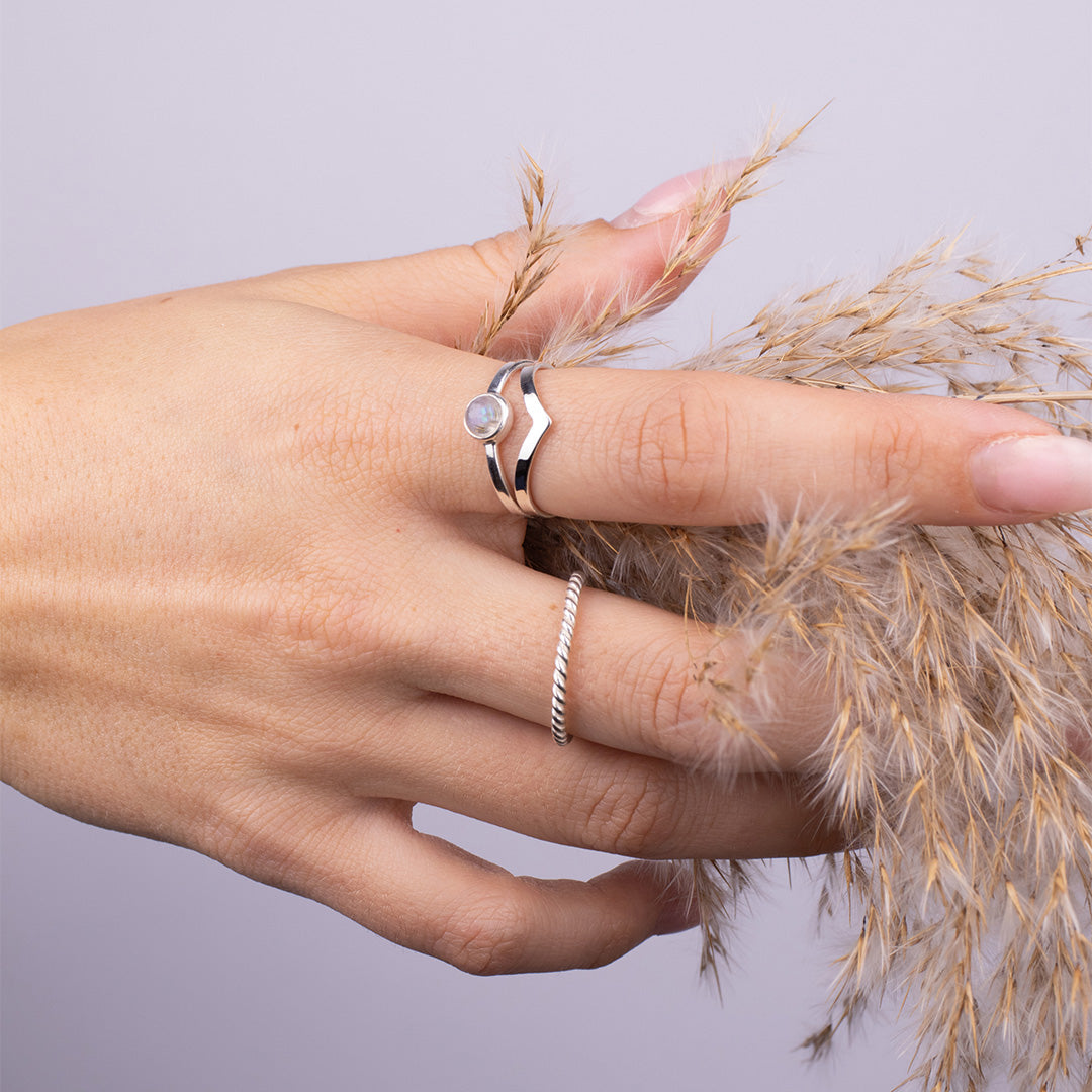 Stacking Queen Ring Silber Set - Spirit of Liebs