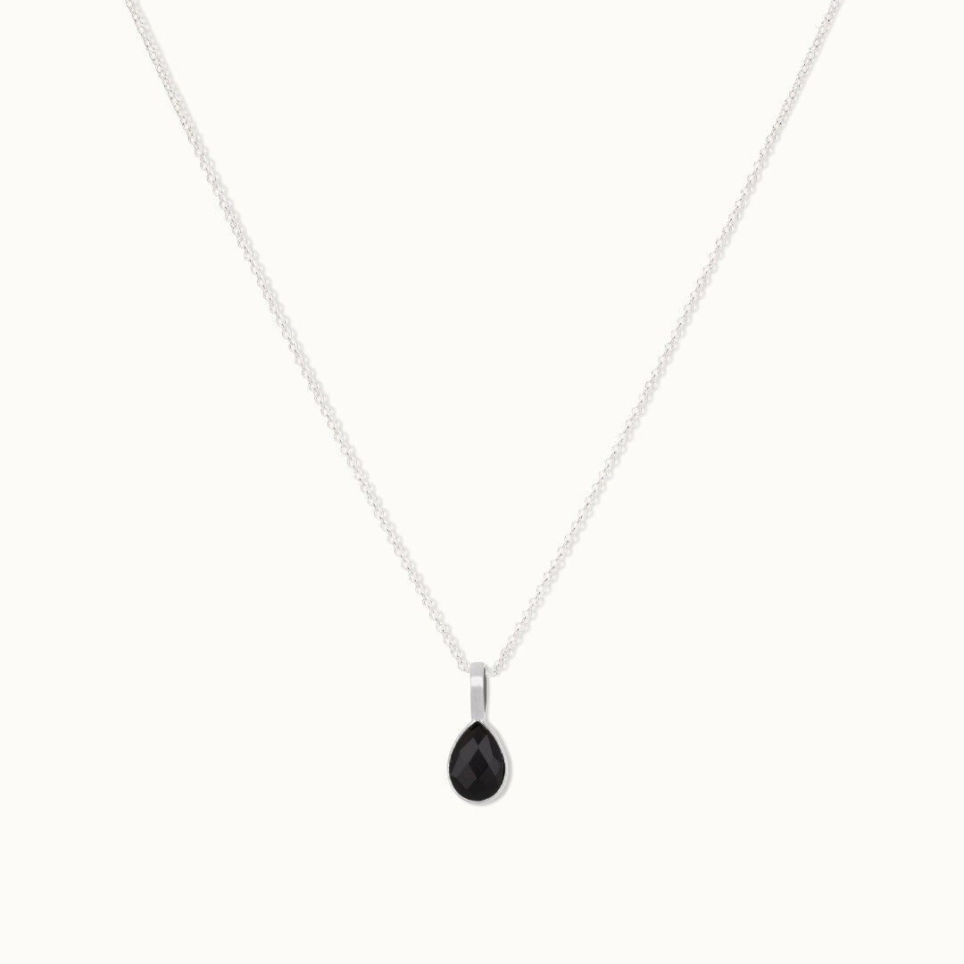 Steinbock Onyx Charm Silber - Spirit of Liebs