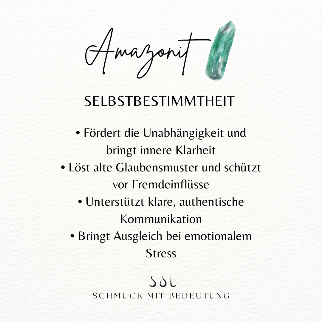 Namaste Amazonit Ohrringe Golden