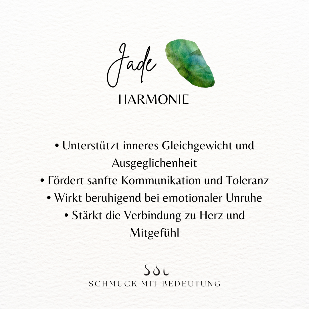 Waage Jade Ohrstecker Silber