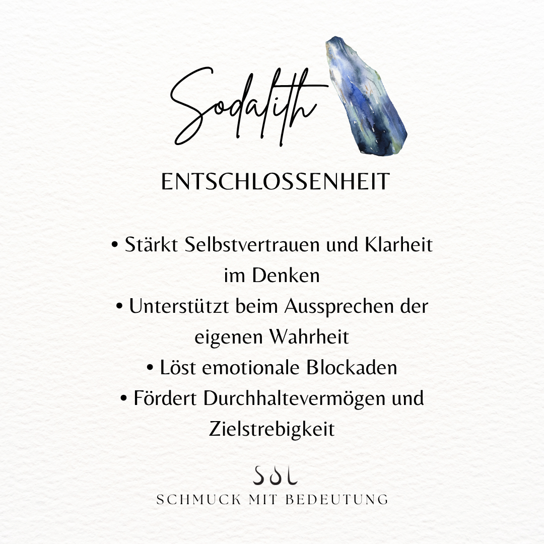 Schütze Sodalith Ohrstecker Silber