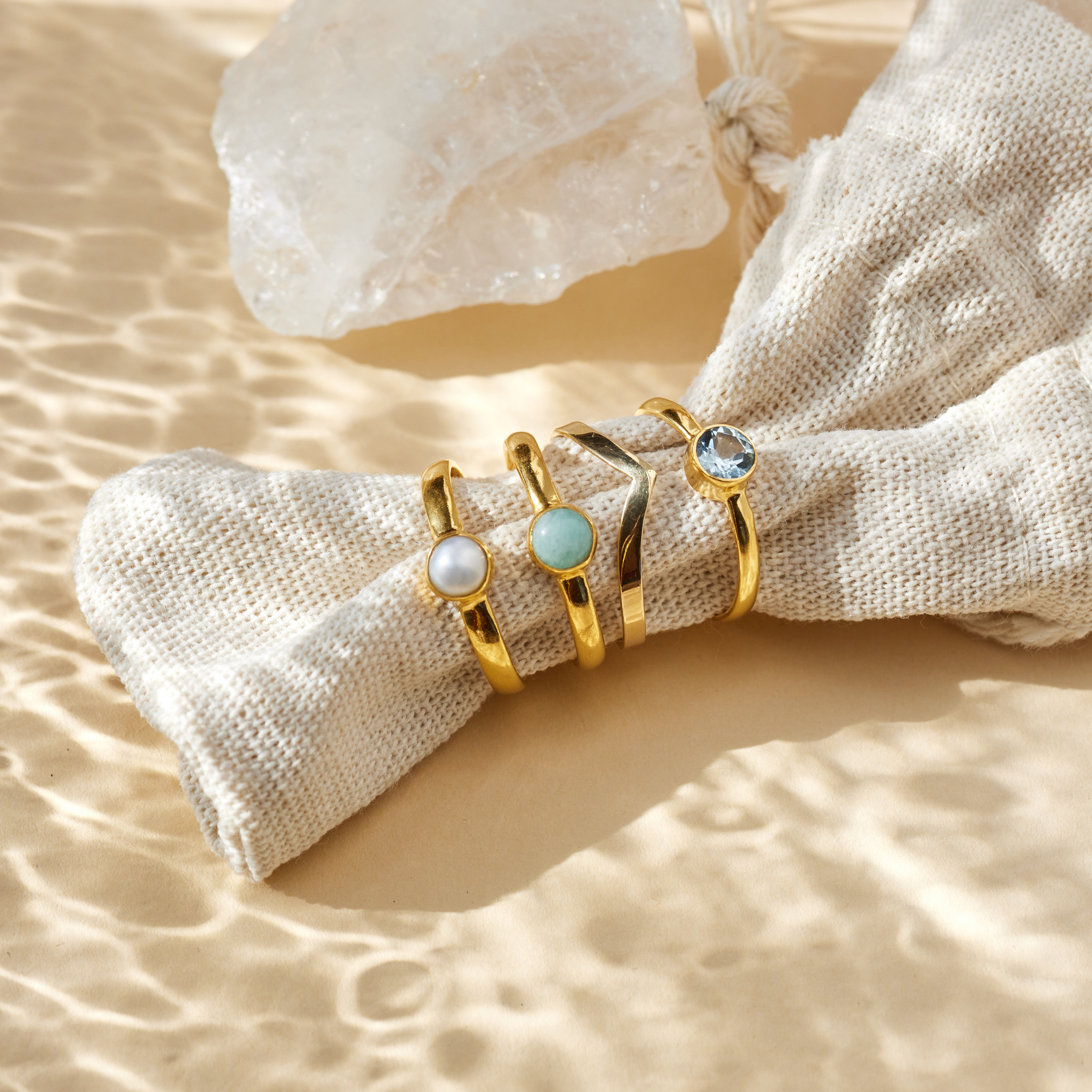 Summer Ring Golden Set