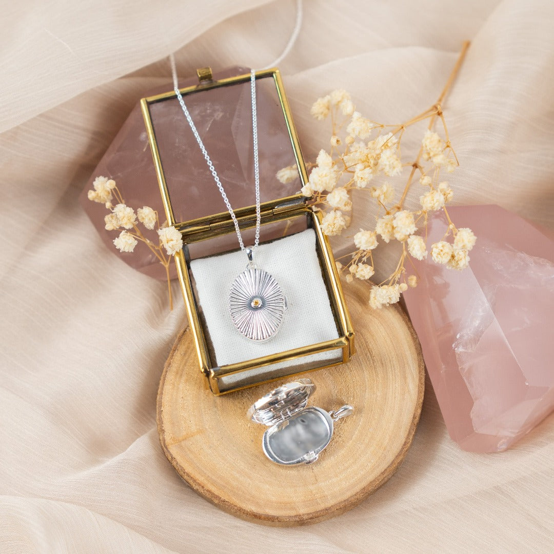 Sun Medaillon Silber