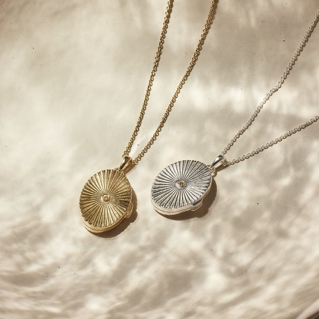 Sun Medaillon Silber