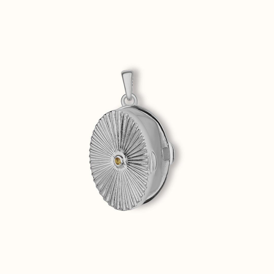 Sun Medaillon Silber