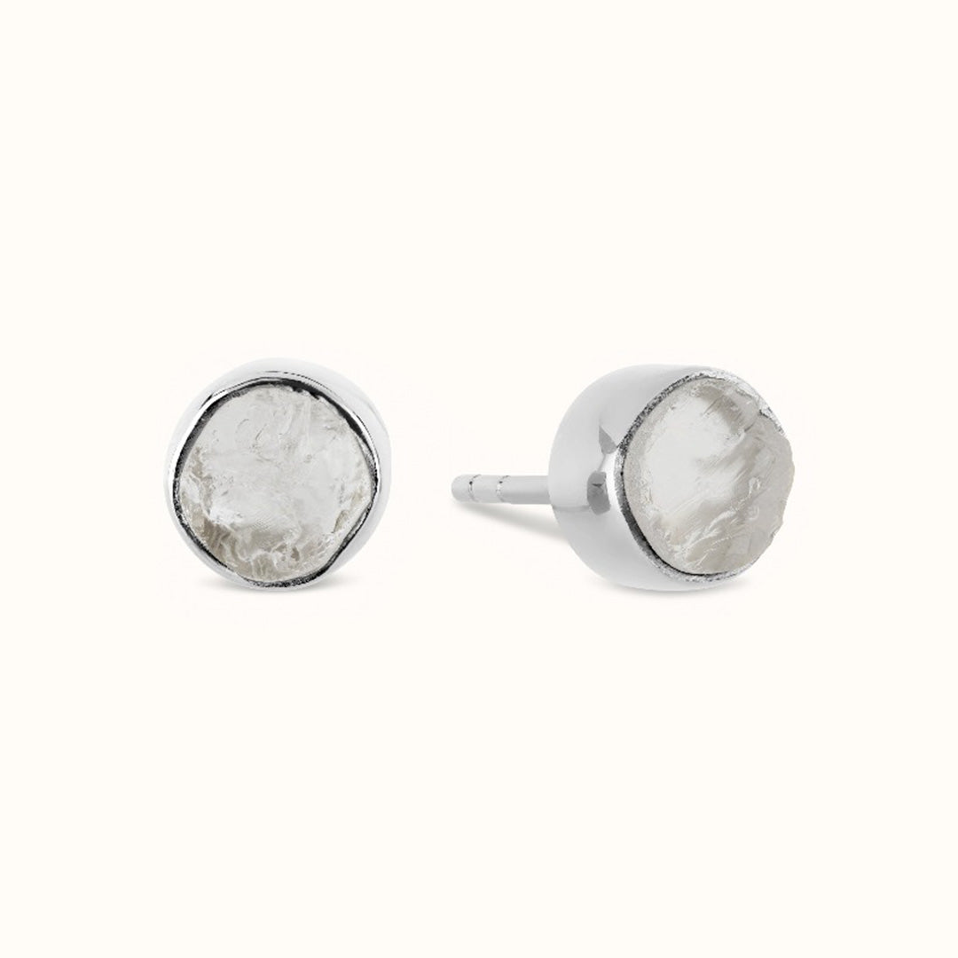 Thea Bergkristall Ohrstecker Silber