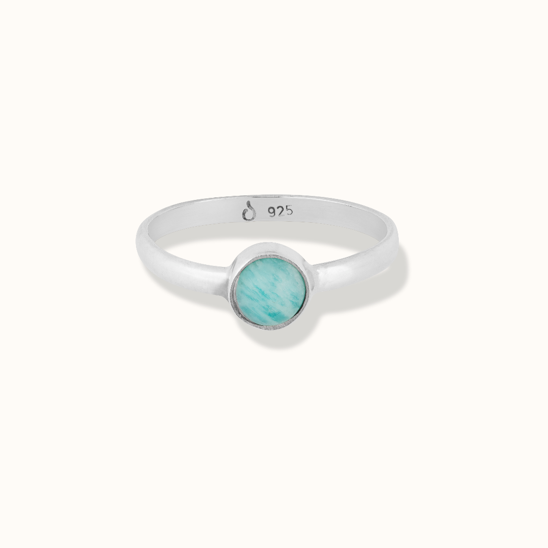 Una Amazonit Ring Silber - Spirit of Liebs