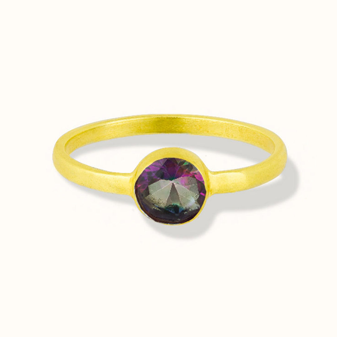 Una Aura-Quarz Ring Golden
