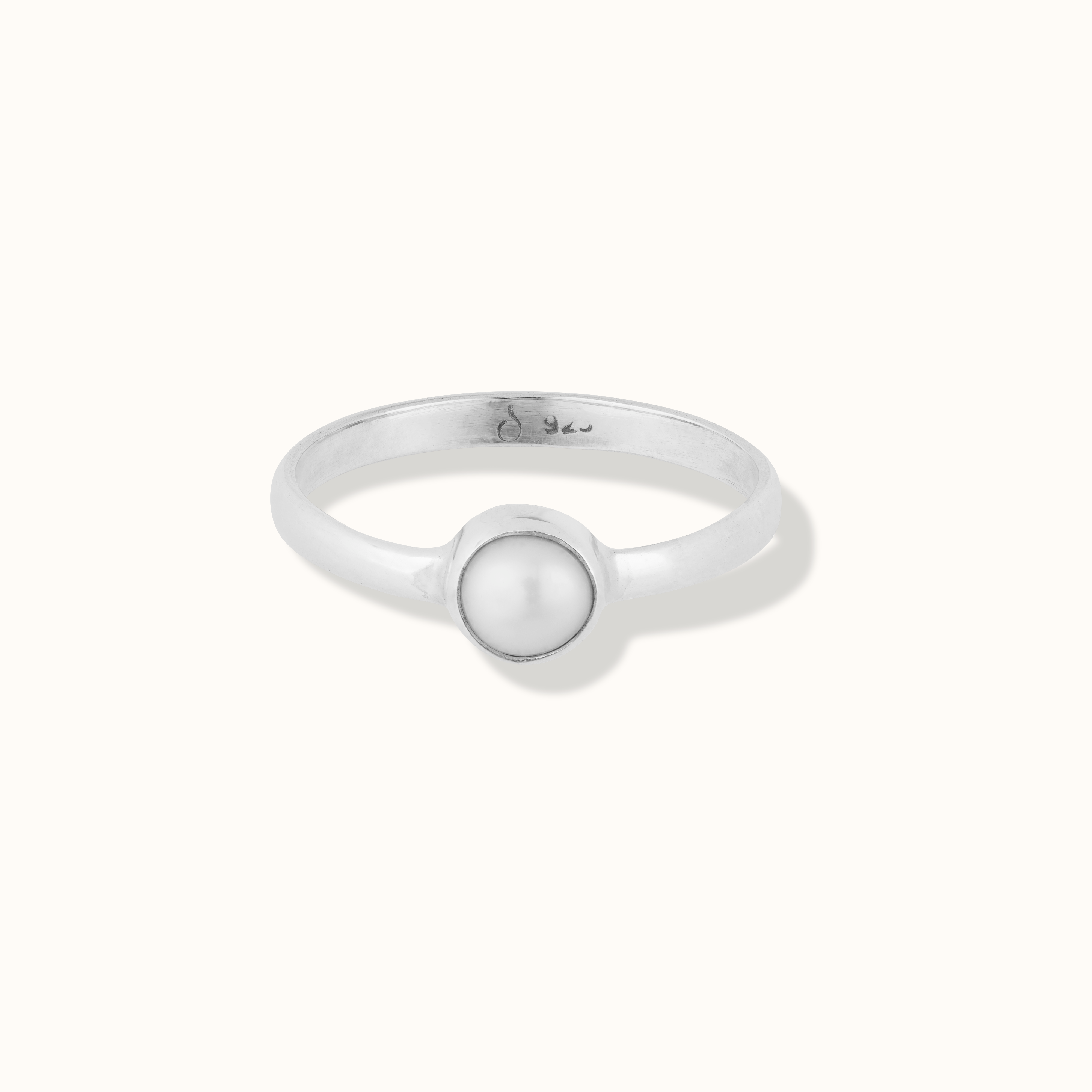 Una Perle Ring Silber - Spirit of Liebs