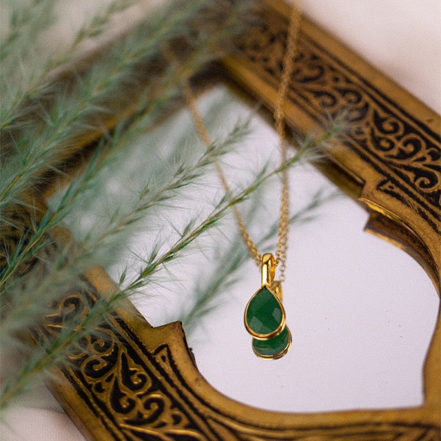 Waage Jade Charm Golden - Spirit of Liebs