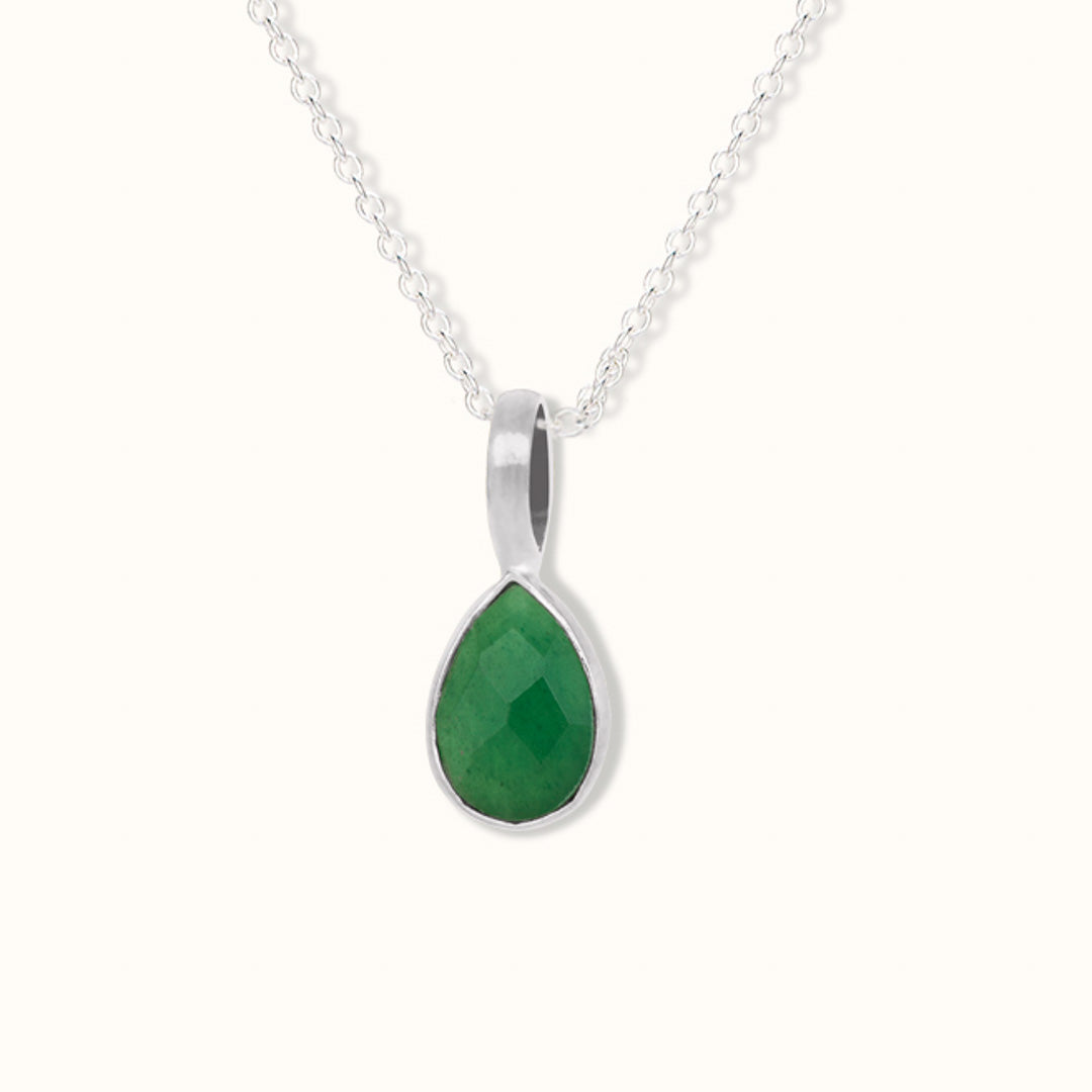 Waage Jade Charm Silber