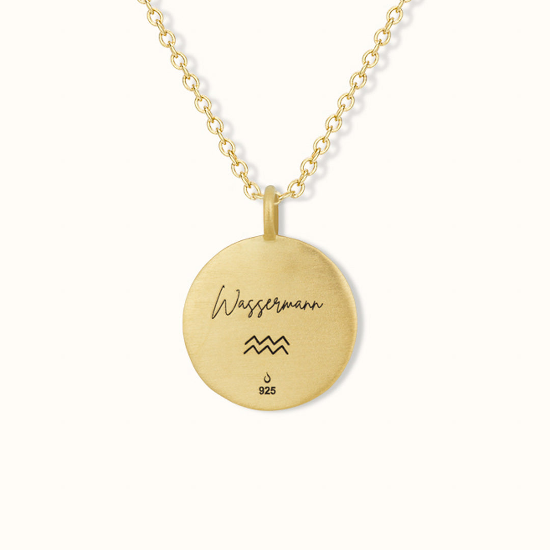 Wassermann Münzen Charm Golden
