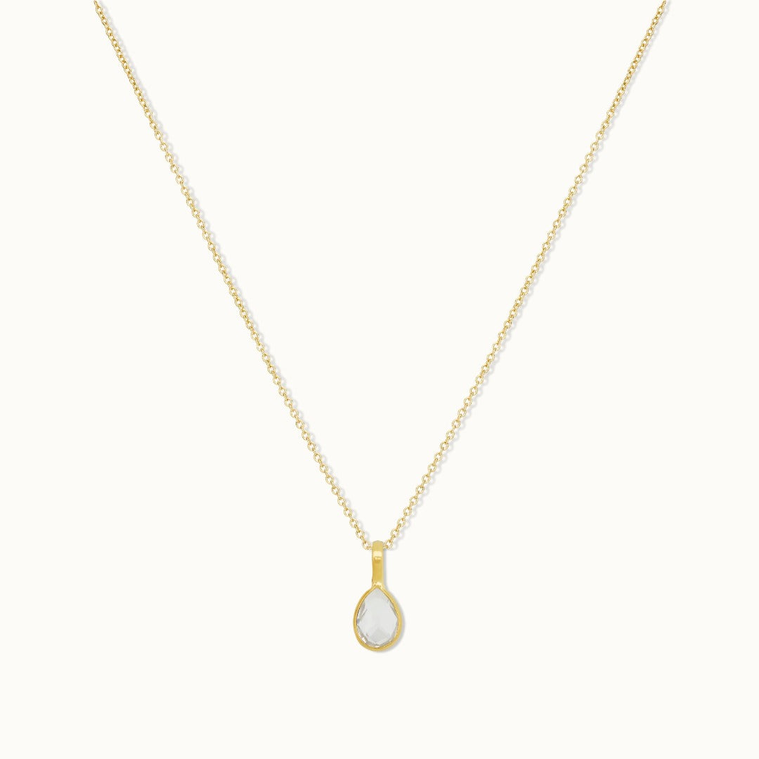Wassermann Bergkristall Charm Golden - Spirit of Liebs