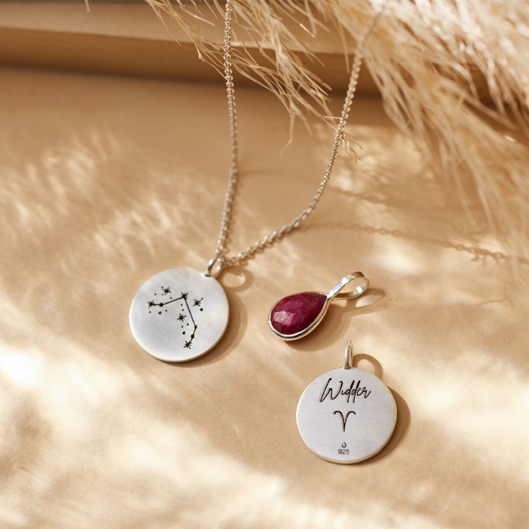 Widder Duo Charms Silber