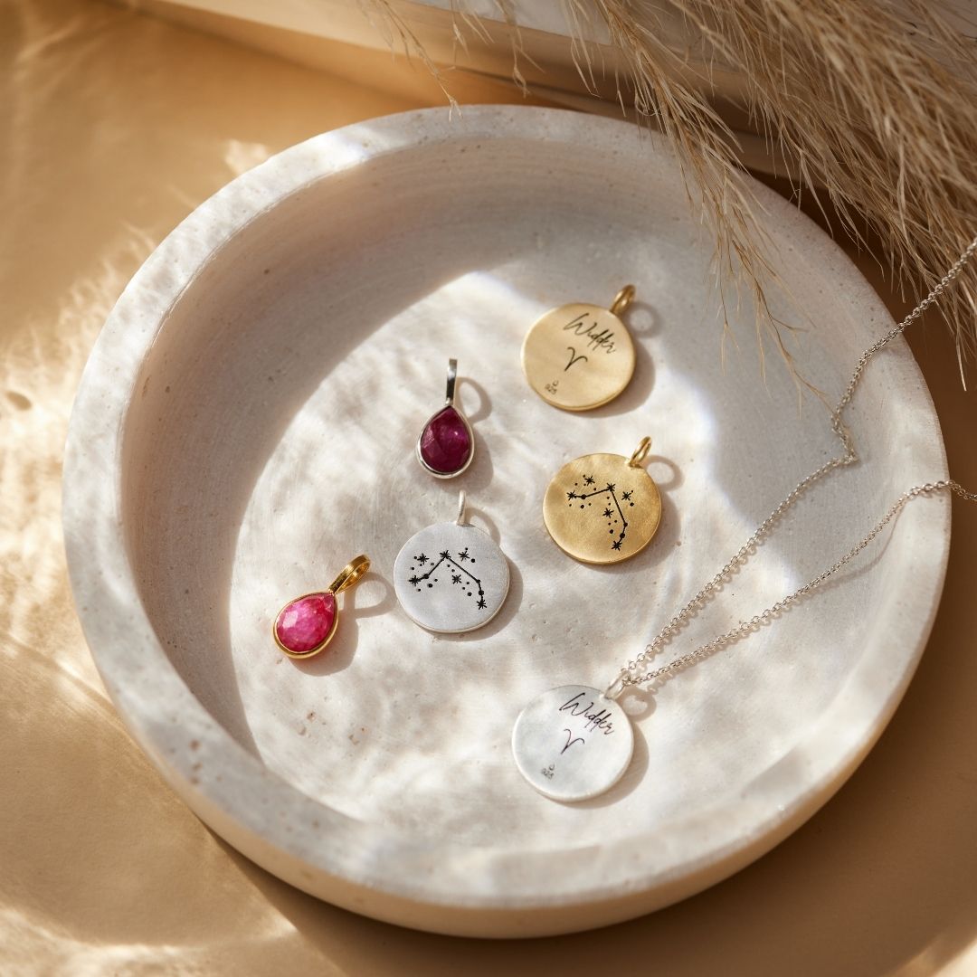 Widder Münzen Charm Golden