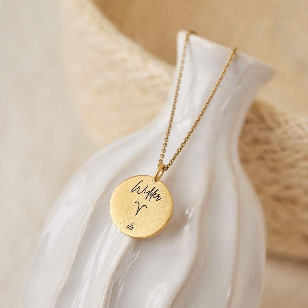 Widder Münzen Charm Golden