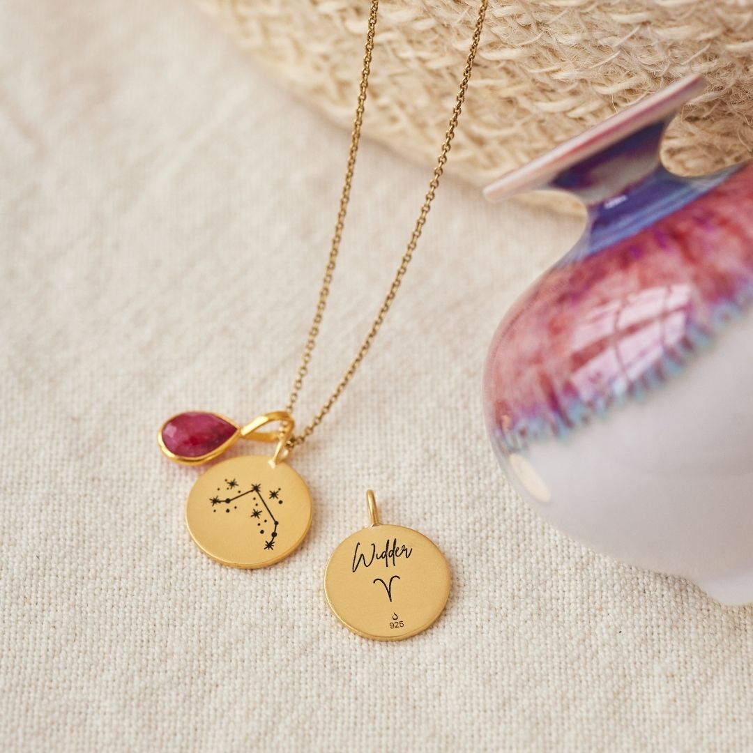 Widder Münzen Charm Golden