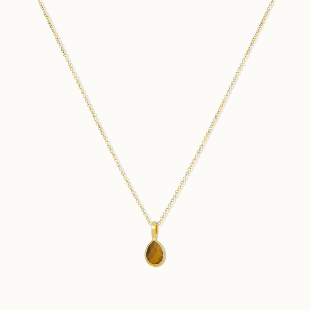 Zwillinge Tigerauge Charm Golden - Spirit of Liebs