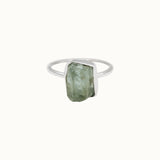 Gaia Aquamarin Ring Silber