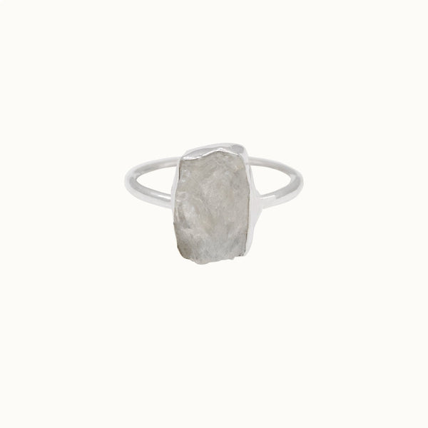 Gaia Mondstein Ring Silber