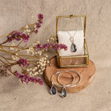 SOL Drops Aura-Quarz Charm Silber
