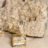 SOL Drops Labradorit Charm Golden