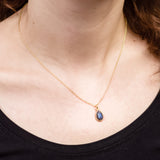 SOL Drops Labradorit Charm Golden