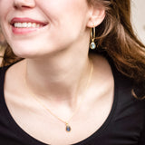 SOL Drops Labradorit Big Hoops Golden