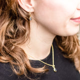 SOL Drops Labradorit Small Hoops Golden