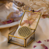 Blume des Lebens Large Charm Golden