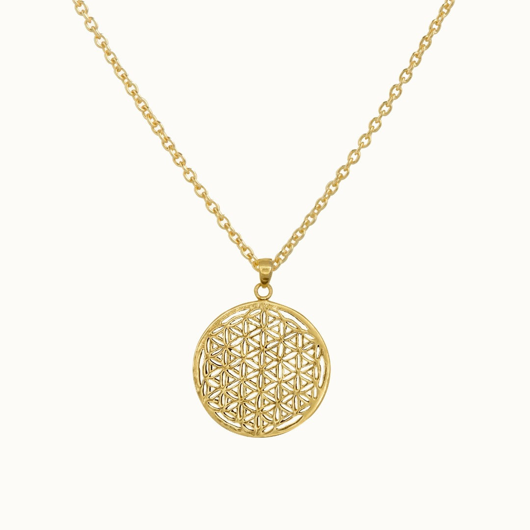 Blume des Lebens Large Charm Golden - Spirit of Liebs